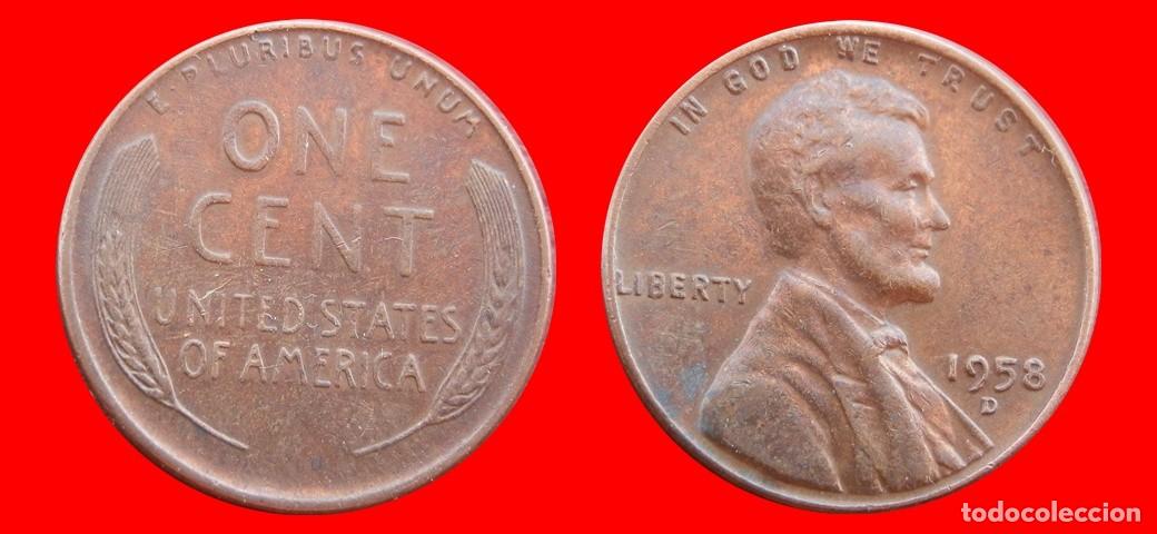 Monedas antiguas de Am&eacute;rica: 1 CENTAVO 1958-D USA-153640