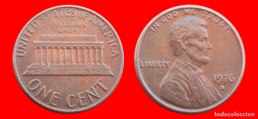 Monedas antiguas de Am&eacute;rica: 1 CENTAVO 1976-D USA-153645