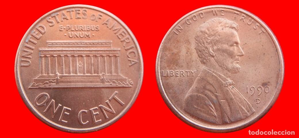 Monedas antiguas de Am&eacute;rica: 1 CENTAVO 1990-D USA-153647