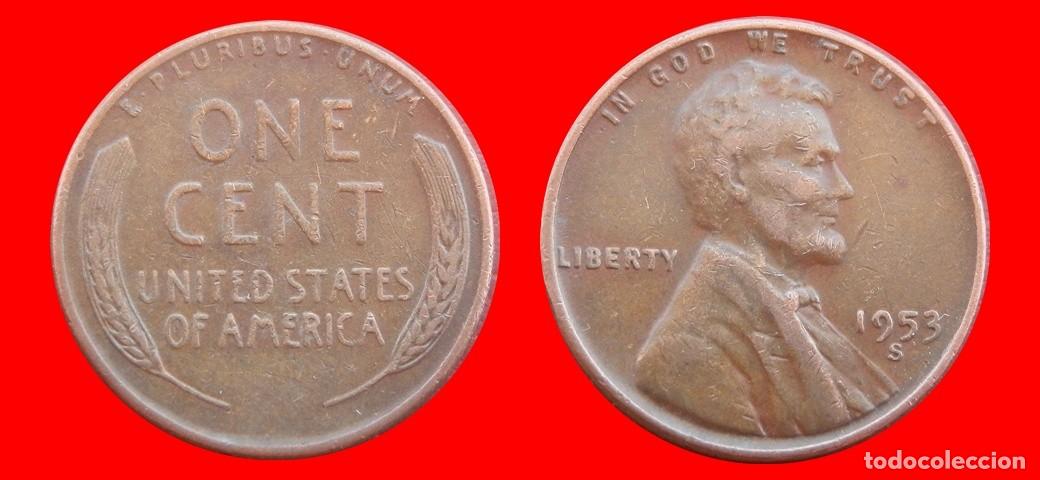Monedas antiguas de Am&eacute;rica: 1 CENTAVO 1953-S USA-153657