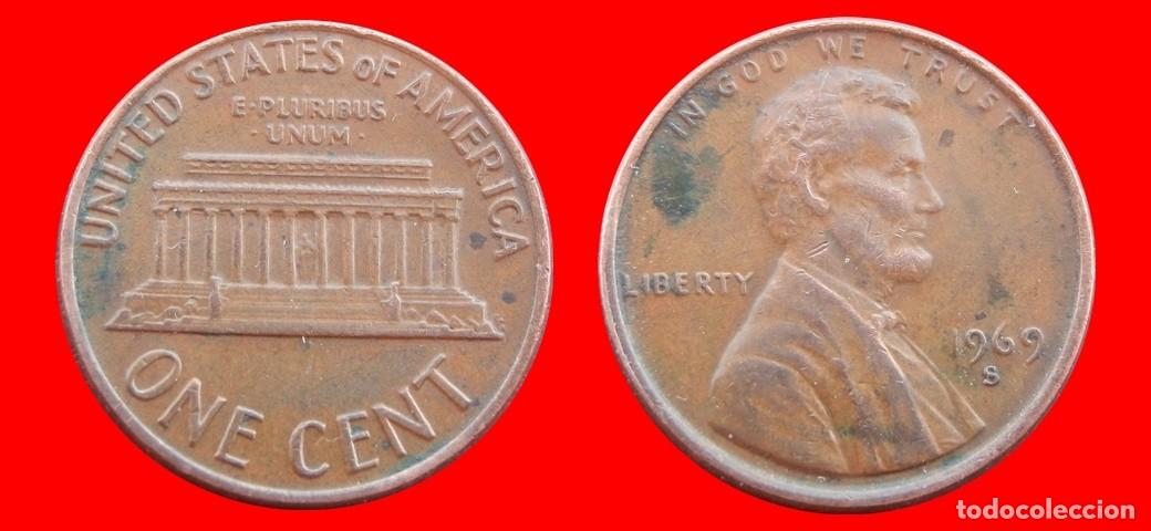 Monedas antiguas de Am&eacute;rica: 1 CENTAVO 1969-S USA-153658