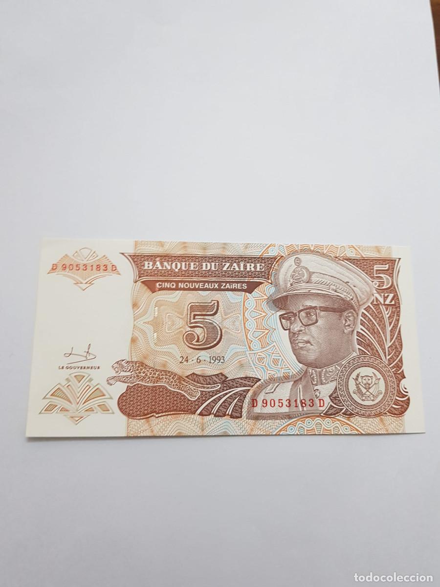 Monedas antiguas de Am&eacute;rica: ZAIRE- 5 NUEVO ZAIRE- 1993