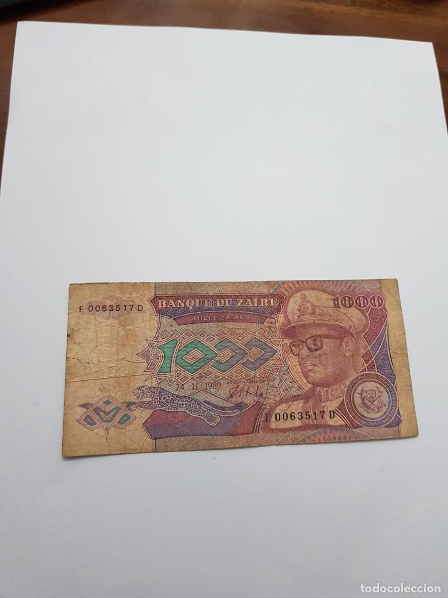 Monedas antiguas de Am&eacute;rica: ZAIRE- 1000 ZAIRES-1989