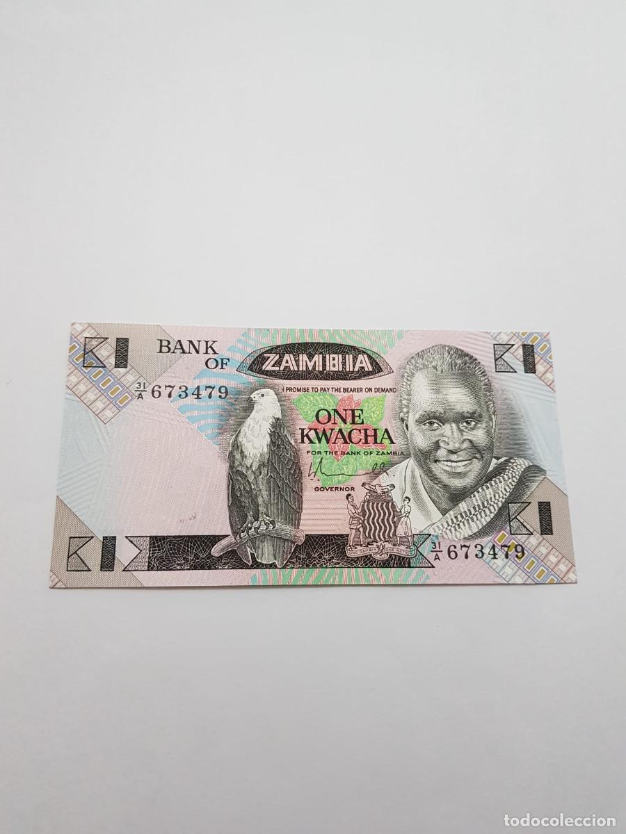 Monedas antiguas de Am&eacute;rica: ZAMBIA- 1 KWACHA- 1988