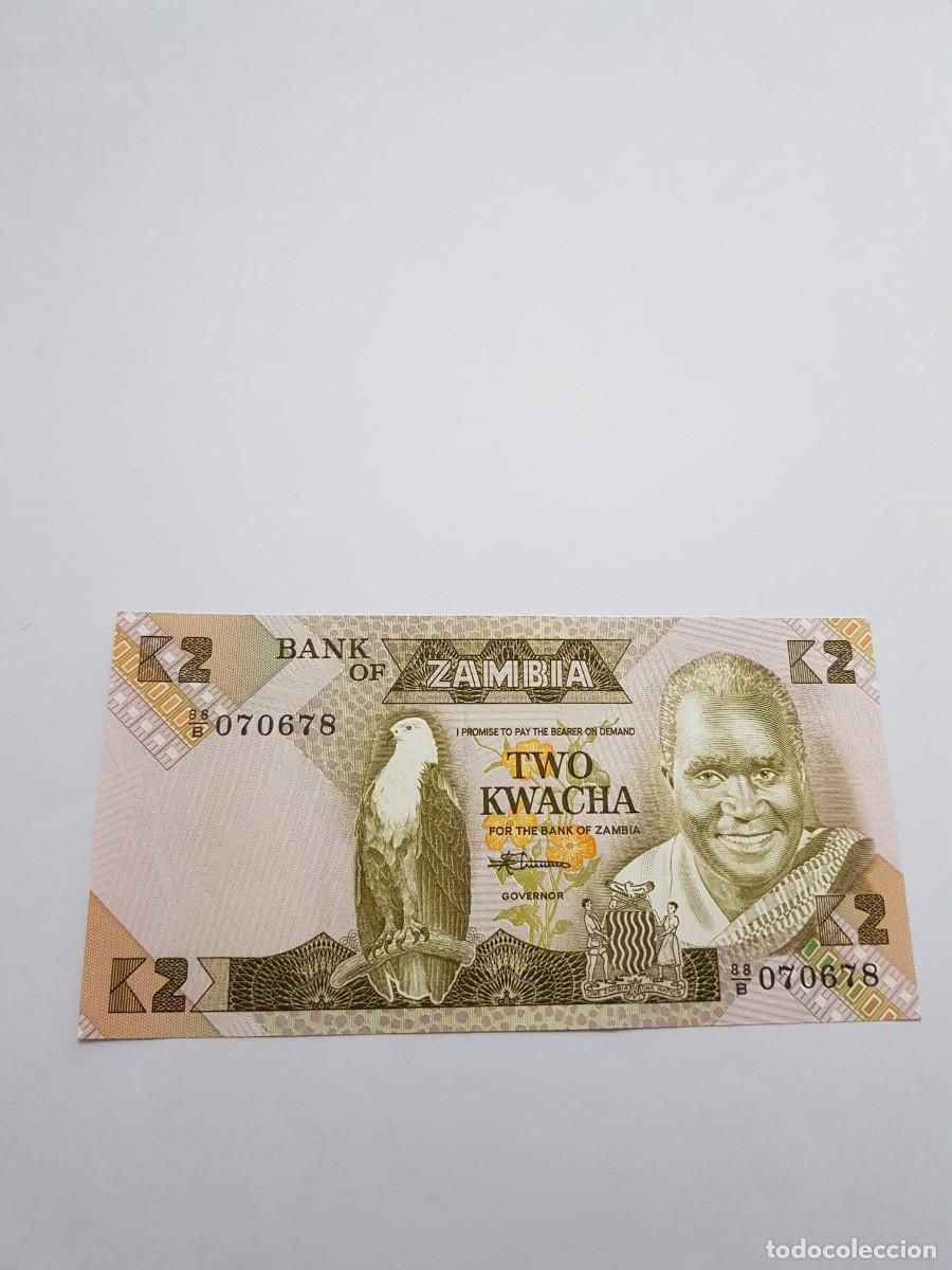 Monedas antiguas de Am&eacute;rica: ZAMBIA- 2 KWACHA- 1980