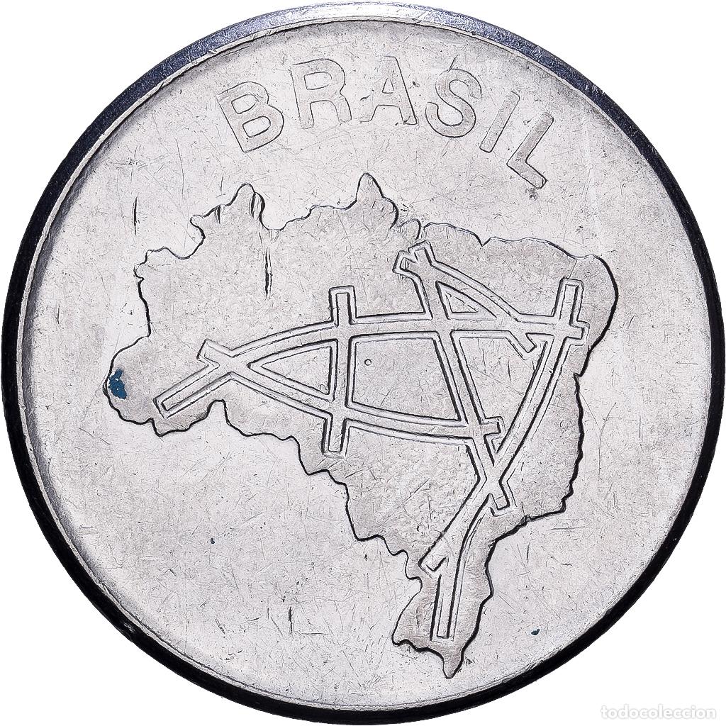 Monedas antiguas de Am&eacute;rica: [#1224800] Brasil, 10 Cruzeiros, 1982, Acero inoxidable, MBC, KM:592.1