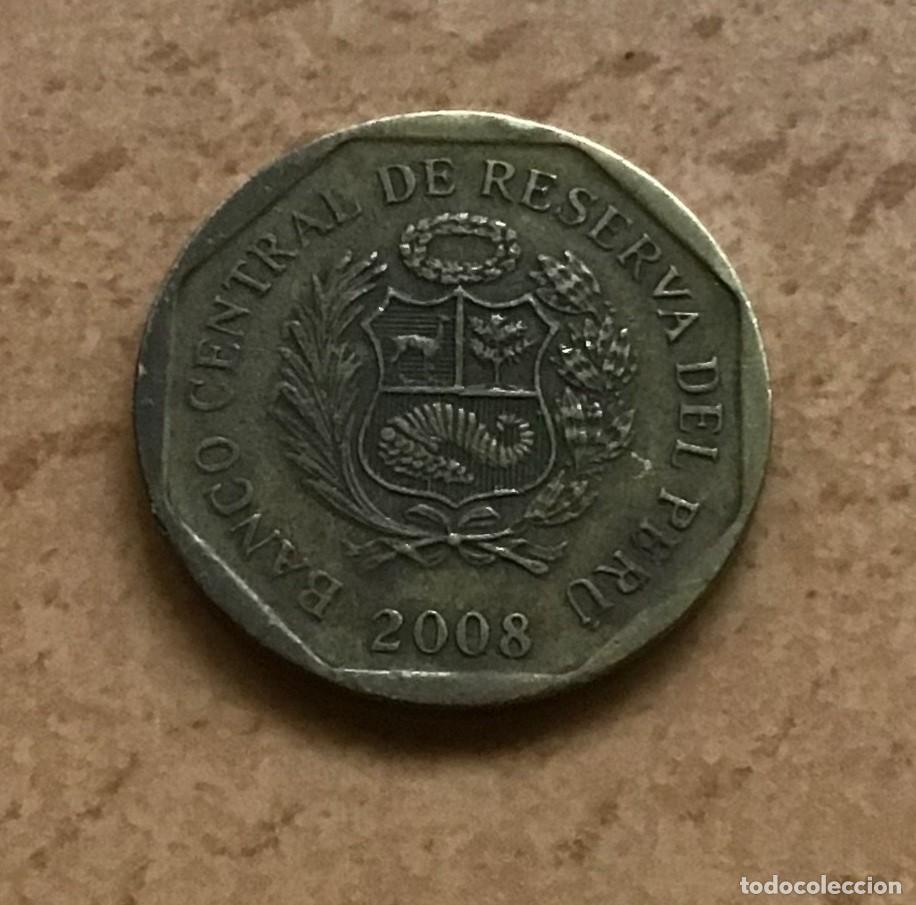 Monedas antiguas de Am&eacute;rica: 10 c&eacute;ntimos de Per&uacute;. A&ntilde;o 2008