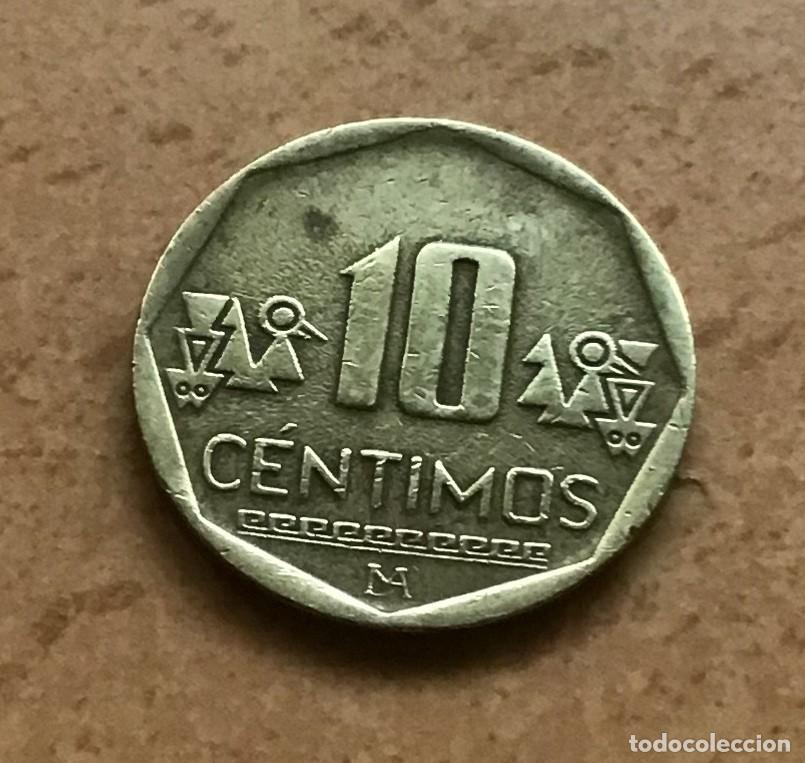 Monedas antiguas de Am&eacute;rica: 10 c&eacute;ntimos de Per&uacute;. A&ntilde;o 2008 - Foto 2