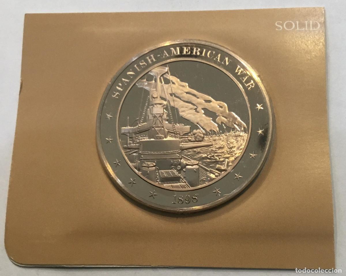 Monedas antiguas de Am&eacute;rica: Guerra hispano estadounidense Espa&ntilde;a - Estados Unidos Cuba 1898 acorazado Maine