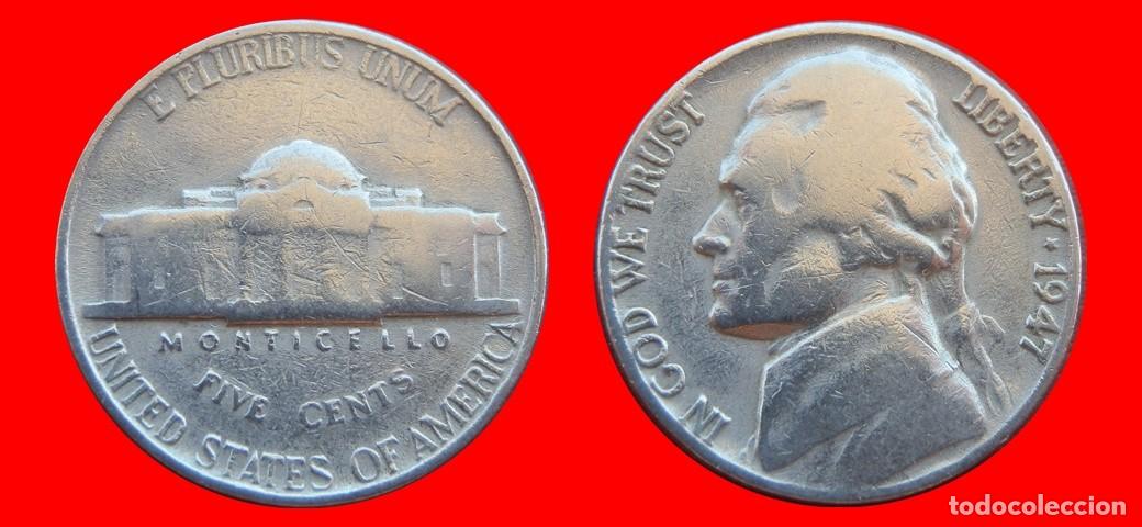 Monedas antiguas de Am&eacute;rica: 5 CENTAVOS 1947 USA-153666