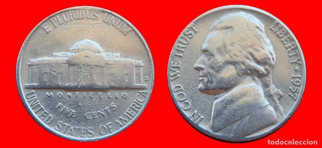 Monedas antiguas de Am&eacute;rica: 5 CENTAVOS 1957 USA-153667