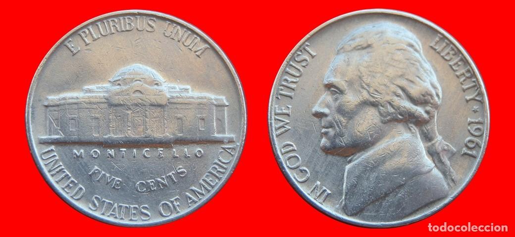 Monedas antiguas de Am&eacute;rica: 5 CENTAVOS 1961 USA-153668