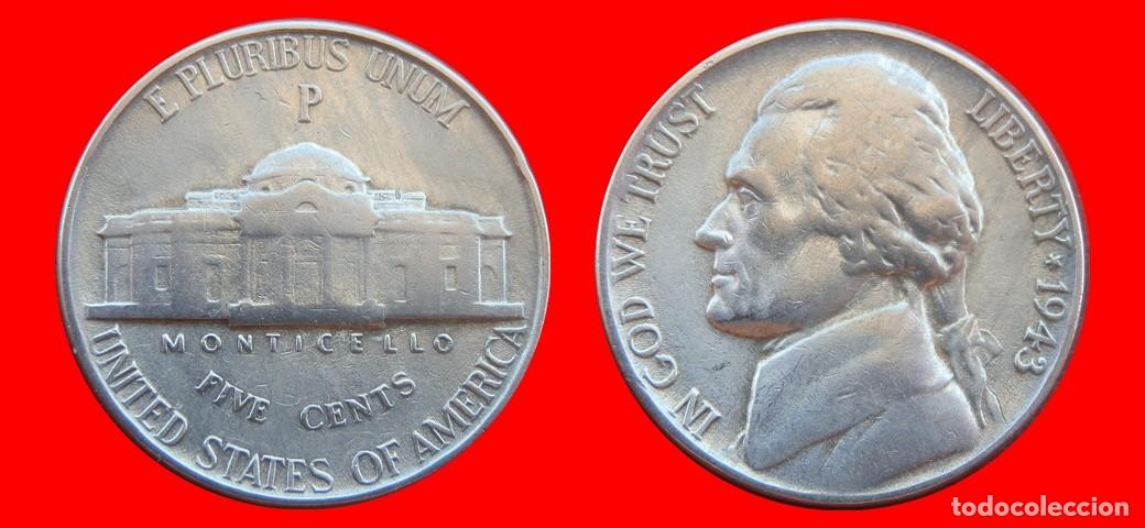 Monedas antiguas de Am&eacute;rica: 5 CENTAVOS 1943-P USA-153680