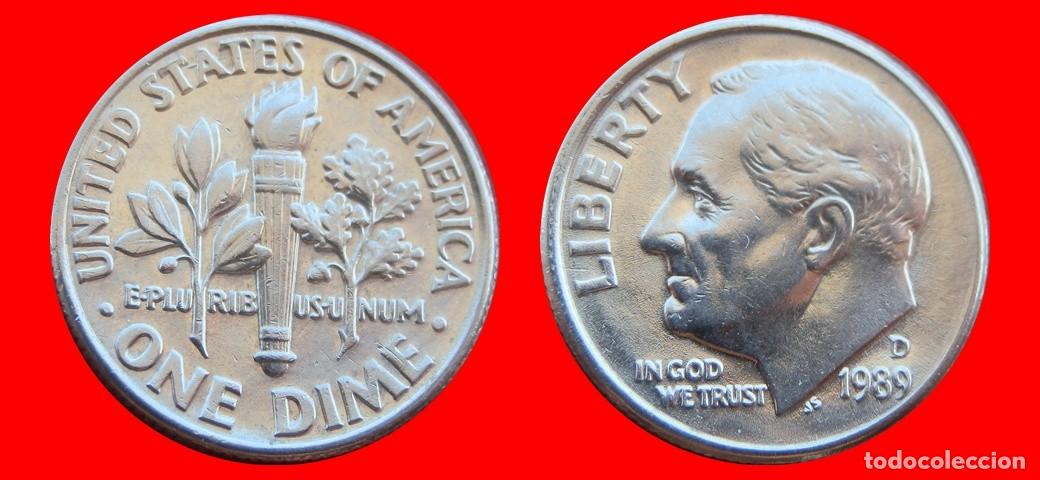 Monedas antiguas de Am&eacute;rica: 10 CENTAVOS DIME 1989-D USA-153689