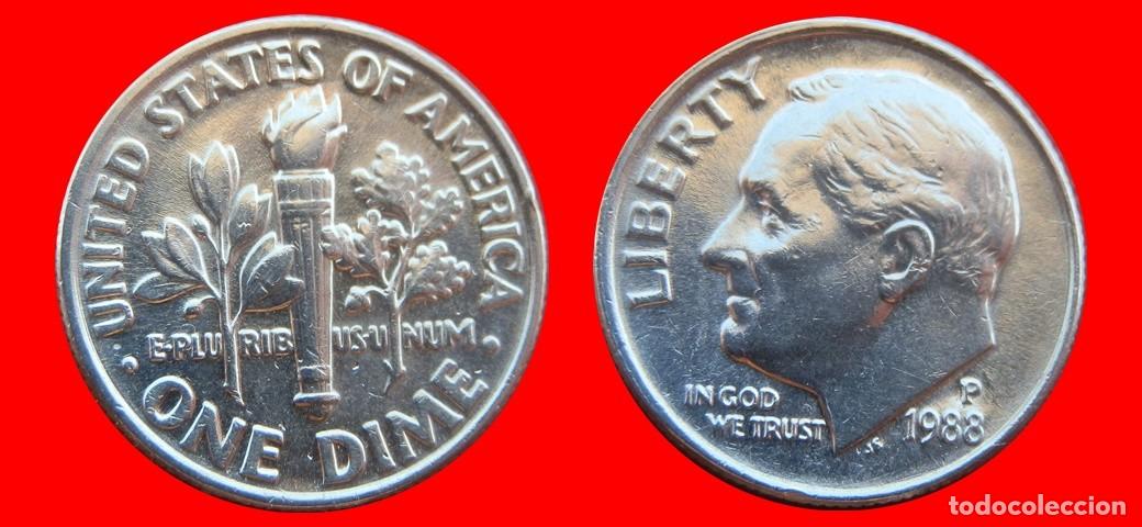 Monedas antiguas de Am&eacute;rica: 10 CENTAVOS DIME 1988-P USA-153692