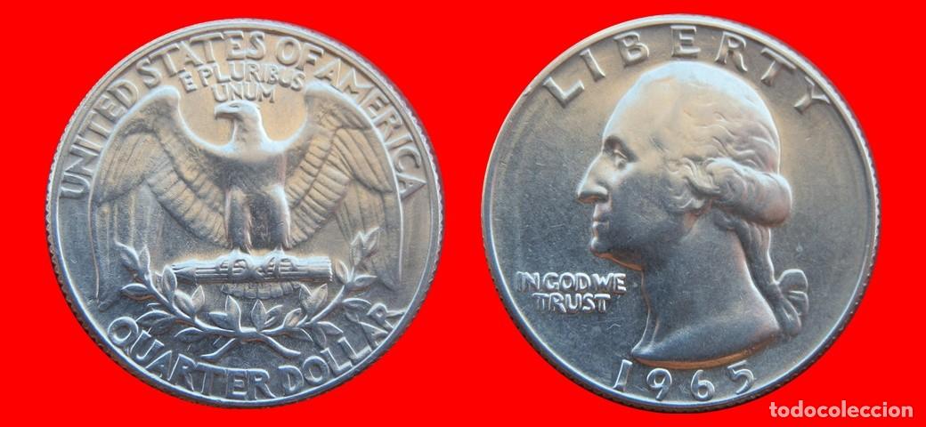 Monedas antiguas de Am&eacute;rica: 25 CENTAVOS QUARTER 1965 USA-153695