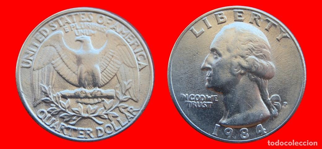 Monedas antiguas de Am&eacute;rica: 25 CENTAVOS QUARTER 1984-P USA-153709