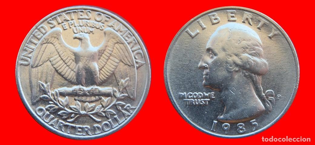 Monedas antiguas de Am&eacute;rica: 25 CENTAVOS QUARTER 1985-P USA-153710