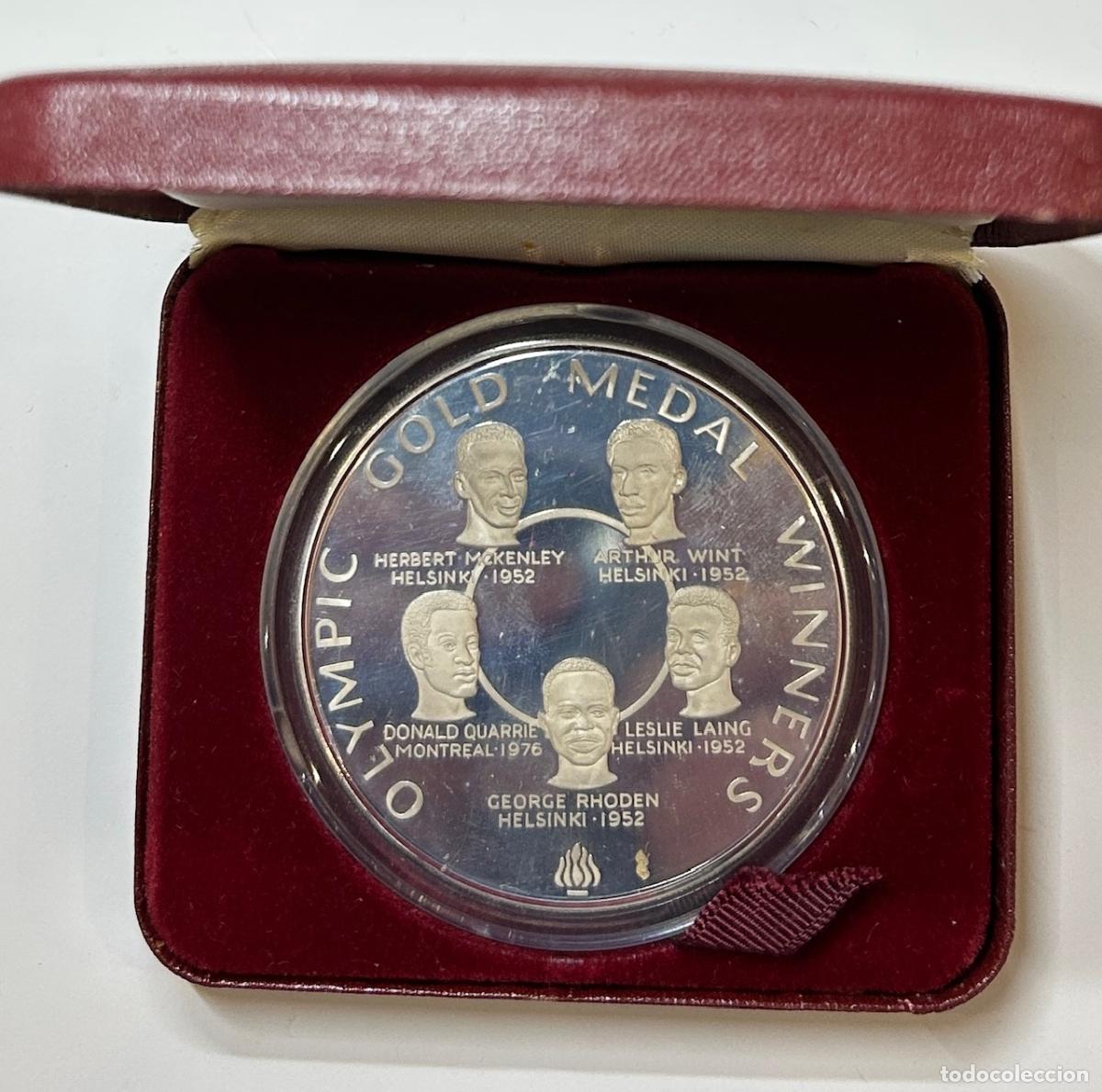 Monedas antiguas de Am&eacute;rica: CREXP732 ESTUCHE JAMAICA 25 DOLARES 1980 PLATA 136 GR.