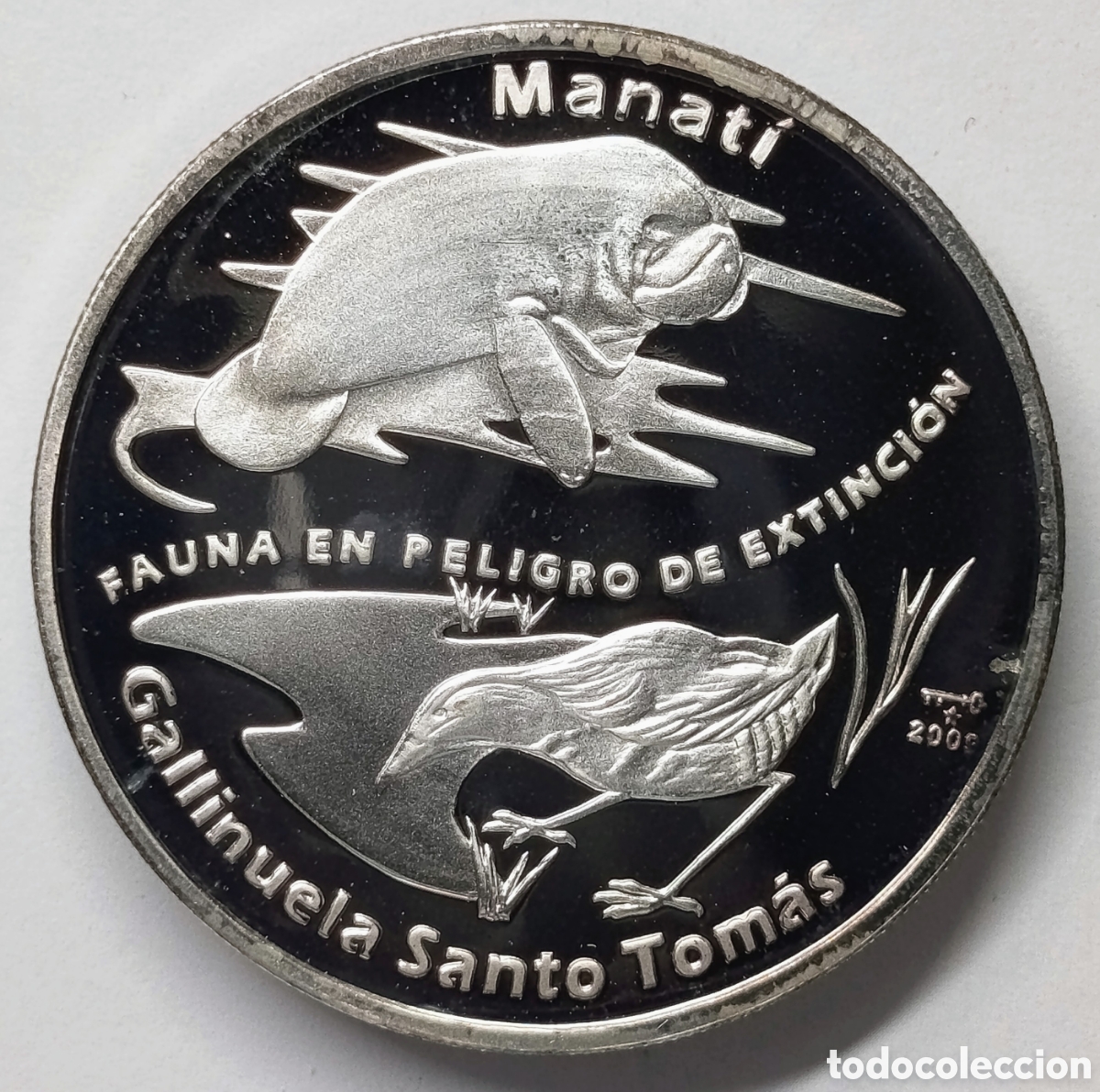 Monedas antiguas de Am&eacute;rica: CUBA. MONEDA DE 10 PESOS. 2009. &ldquo;FAUNA EN PELIGRO DE EXTINCI&Oacute;N&rdquo;. PLATA. PROOF. 20 grs. ,999.