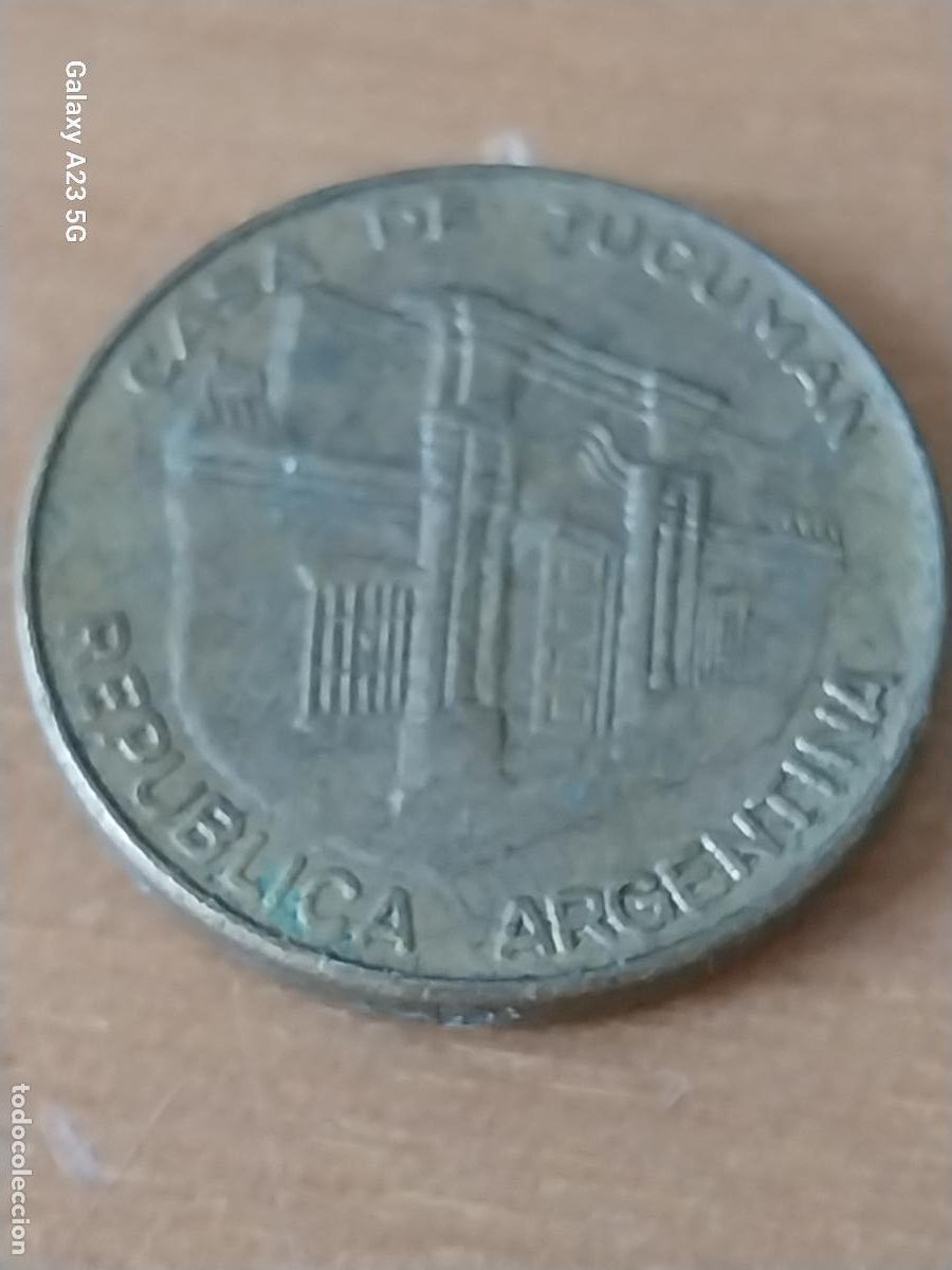 Monedas antiguas de Am&eacute;rica: ARGENTINA CASA DE TUCUMAN 10 PESOS A&Ntilde;O 1984 MONEDA CIRCULADA ORIGINAL