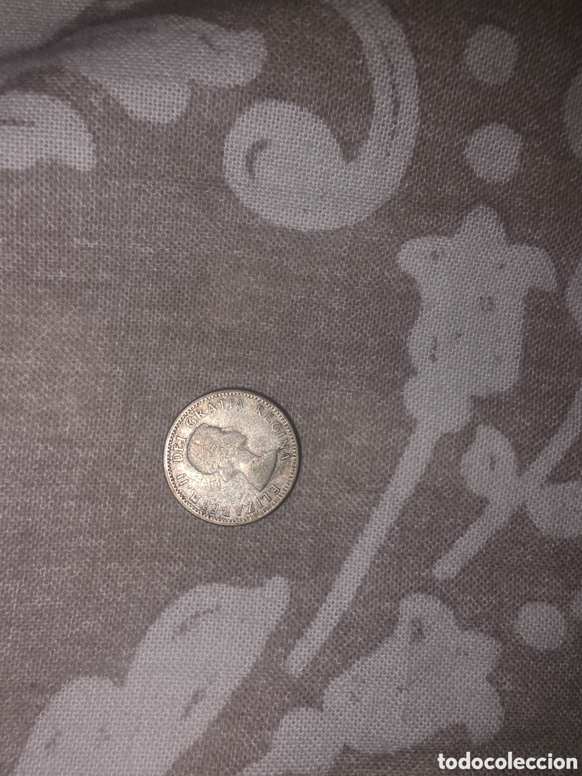 Monedas antiguas de Am&eacute;rica: Moneda 10 centavos canada 1956 plata