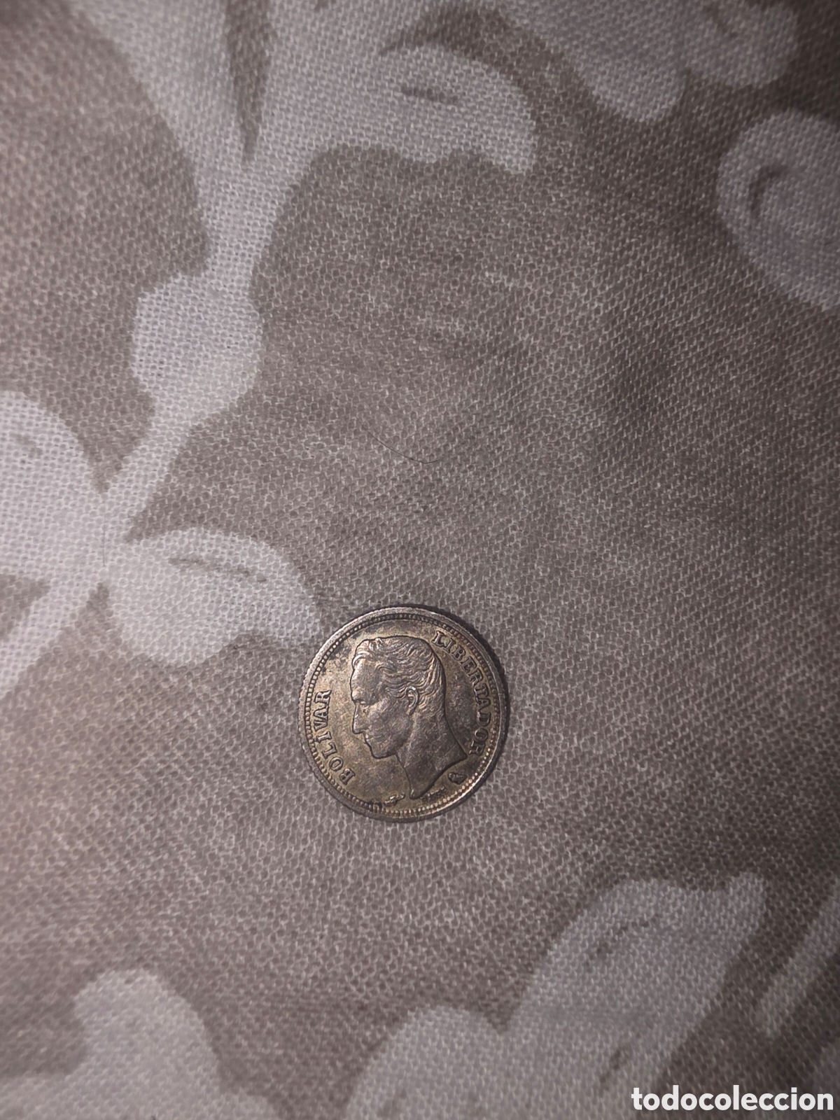 Monedas antiguas de Am&eacute;rica: Moneda plata venezuela 25 centimos 1960