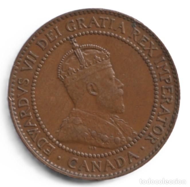 Monedas antiguas de Am&eacute;rica: Canada 1 cent 1910 KM# 8