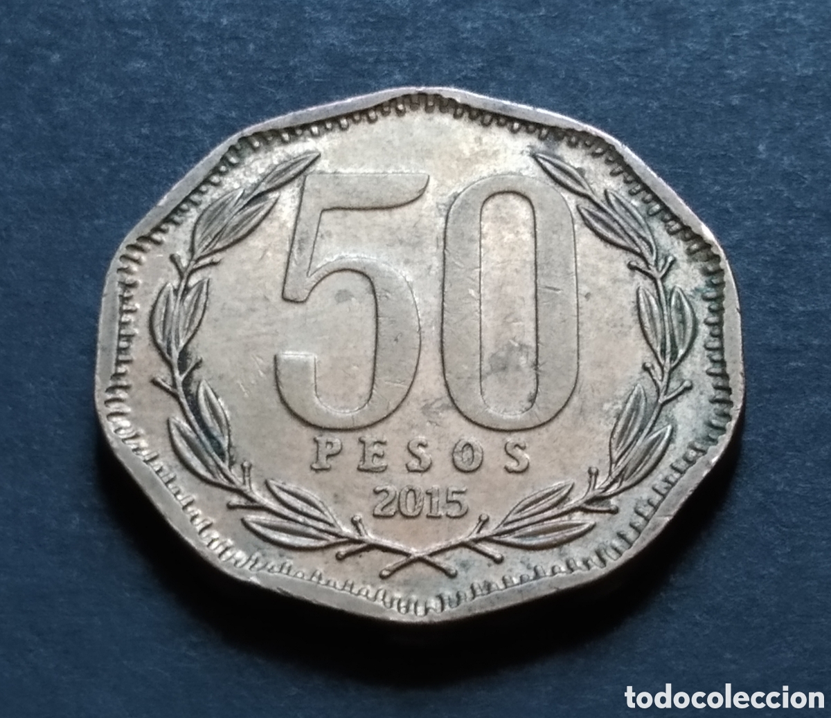 Monedas antiguas de Am&eacute;rica: MONEDA - CHILE 50 PESOS 2015 - Foto 3