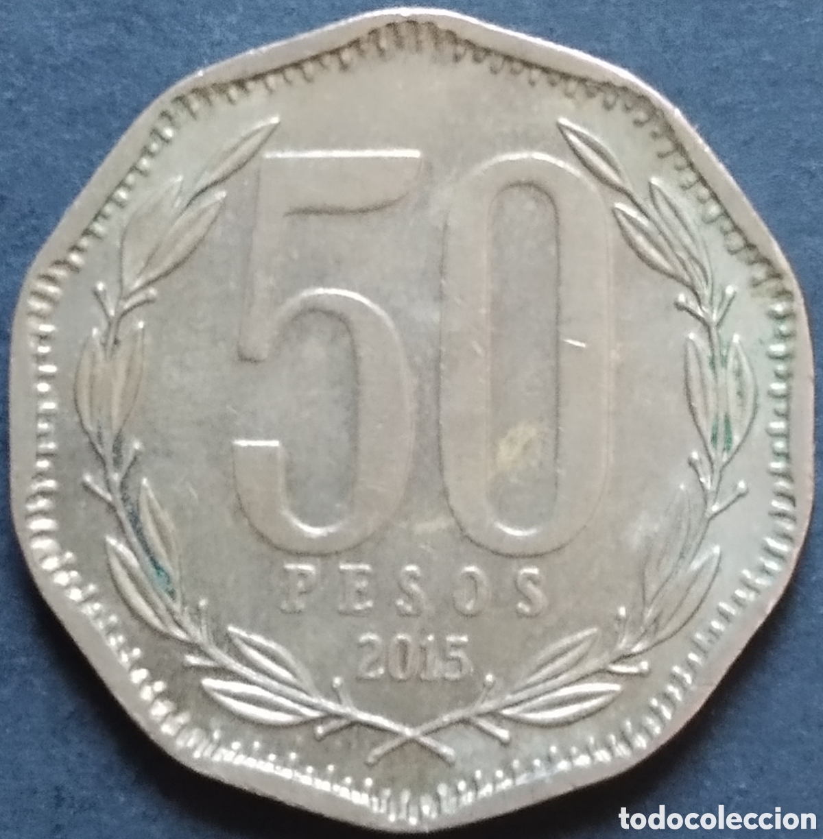 Monedas antiguas de Am&eacute;rica: MONEDA - CHILE 50 PESOS 2015