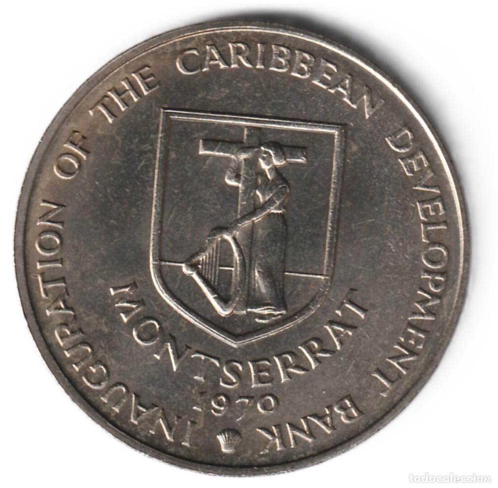 Monedas antiguas de Am&eacute;rica: Montserrat 4 d&oacute;lares 1970