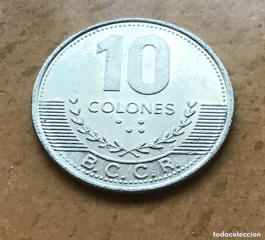 Monedas antiguas de Am&eacute;rica: 10 colones de Costa Rica. A&ntilde;o 2016