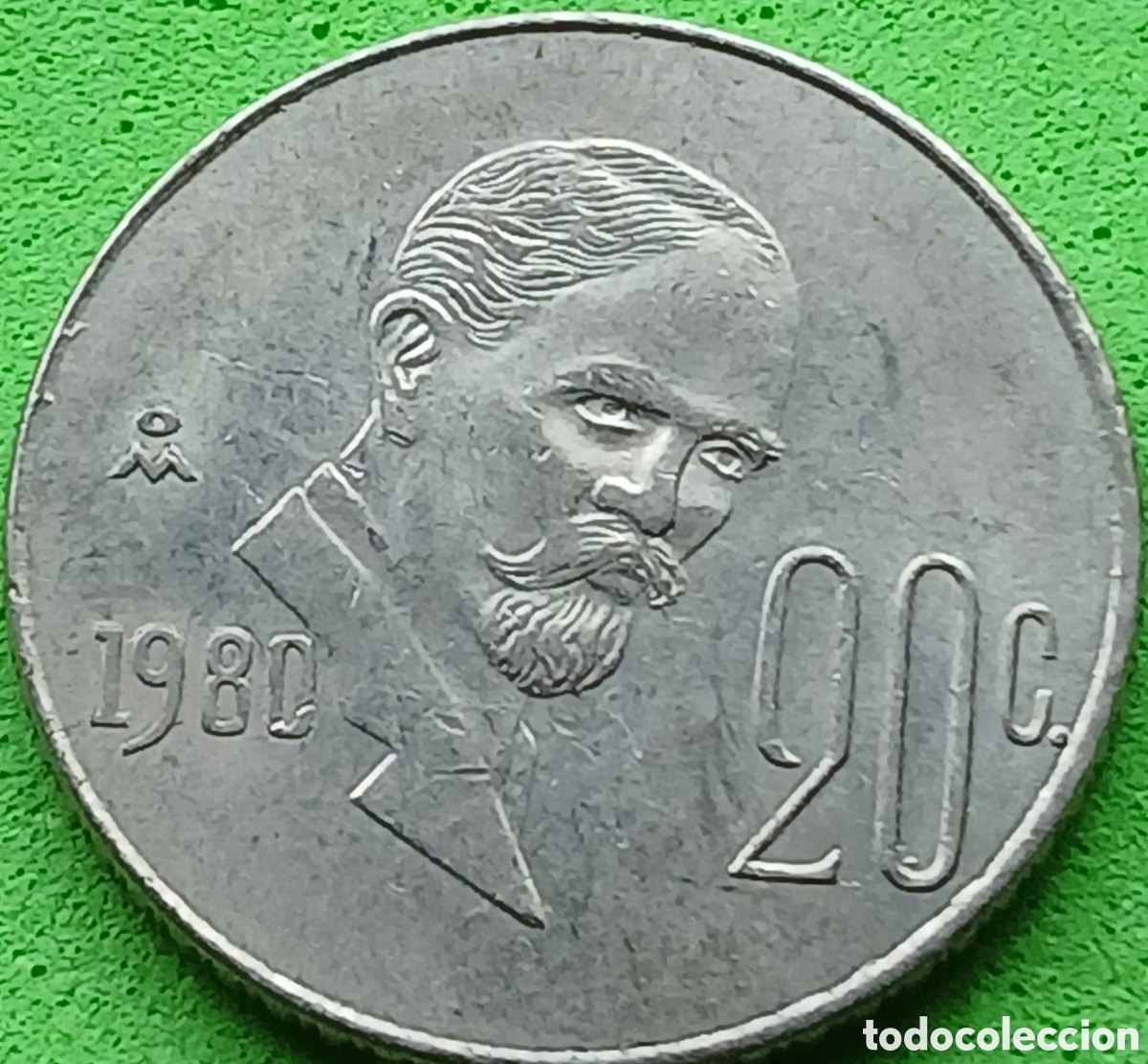 Monedas antiguas de Am&eacute;rica: M&eacute;xico 20 centavos 1980 km#442