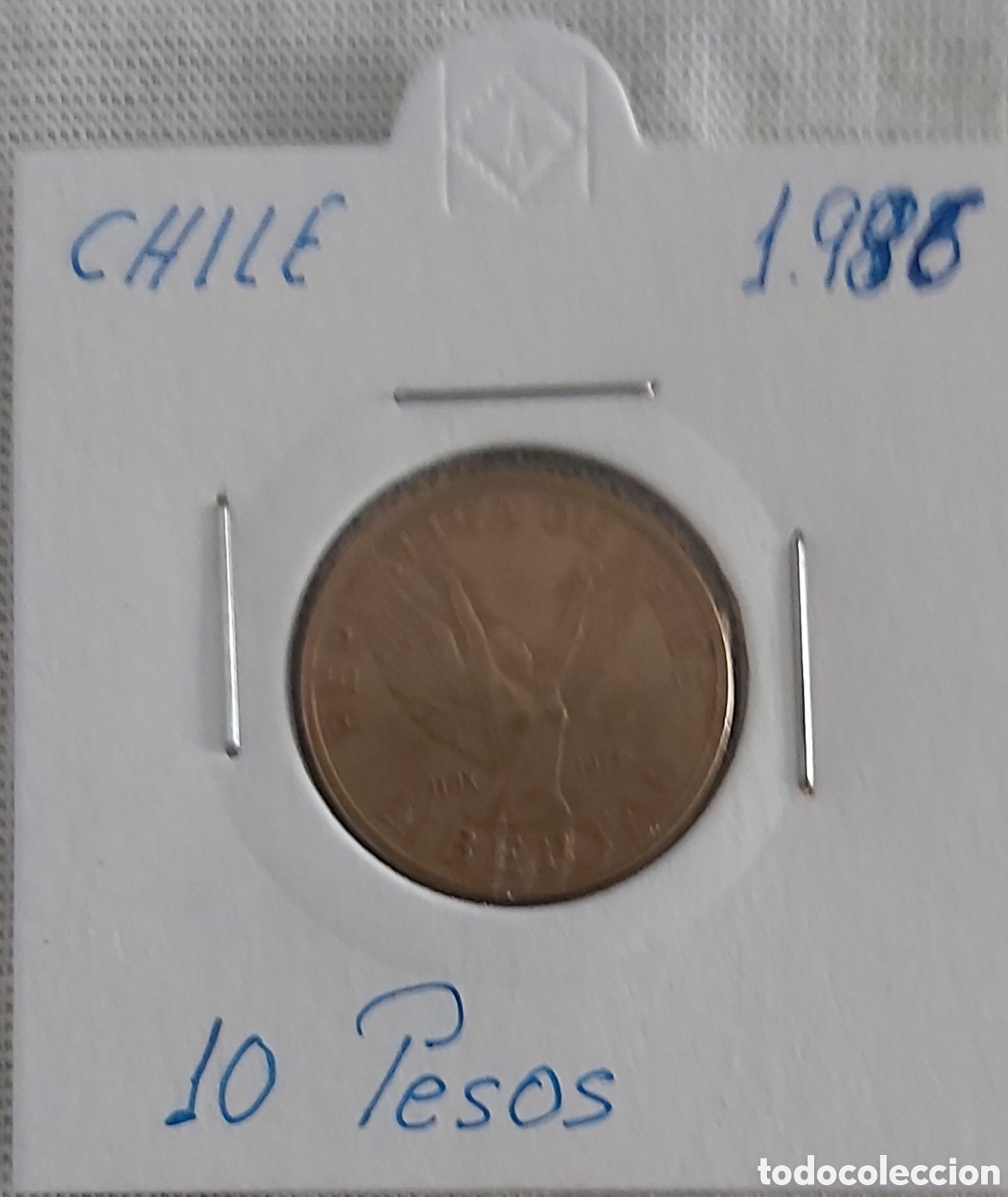 Monedas antiguas de Am&eacute;rica: Chile, 10 pesos 1.986