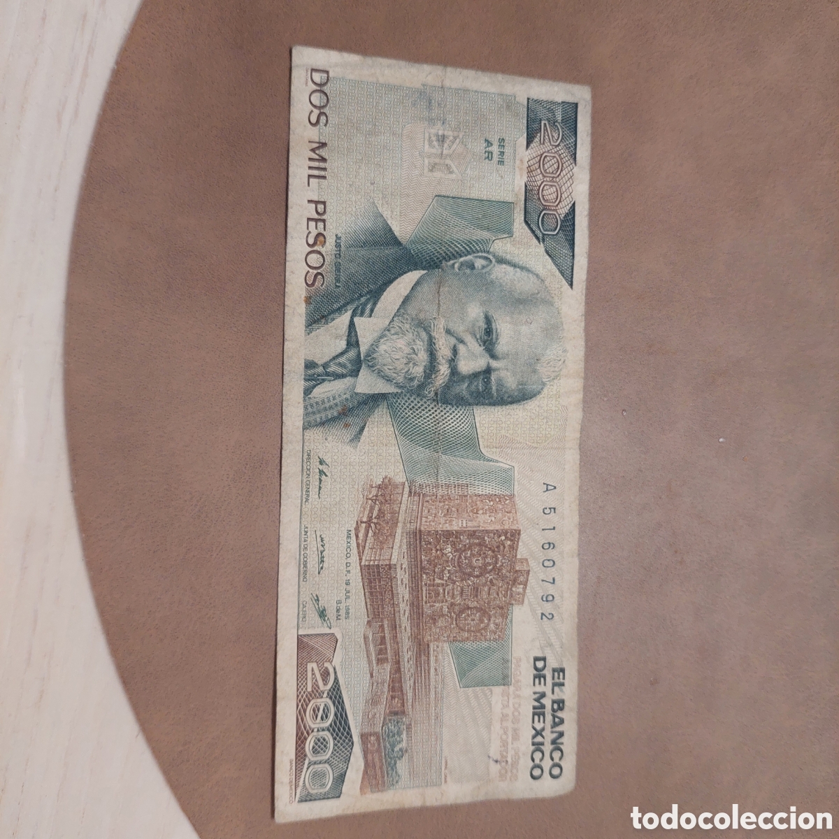 Monedas antiguas de Am&eacute;rica: 2000 Pesos Mexicanos 1989.