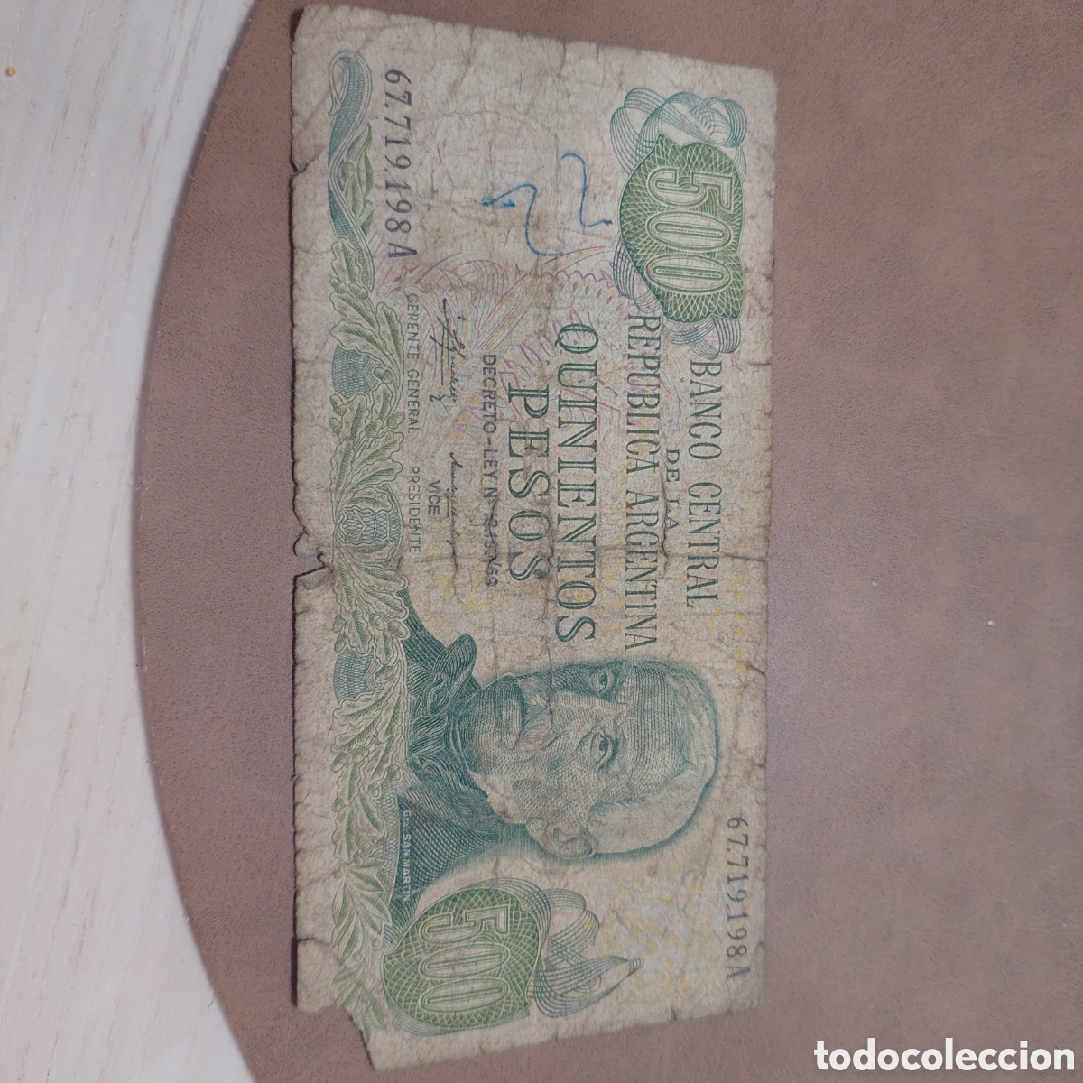 Monedas antiguas de Am&eacute;rica: 500 Pesos de Argentina.