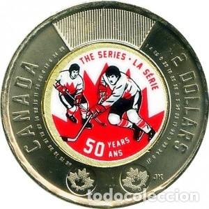 Monedas antiguas de Am&eacute;rica: Canad&aacute;, 2 d&oacute;lares &rdquo;Hockey sobre patines: La serie - color&rdquo;, UC#703./ Nueva, sin circular.