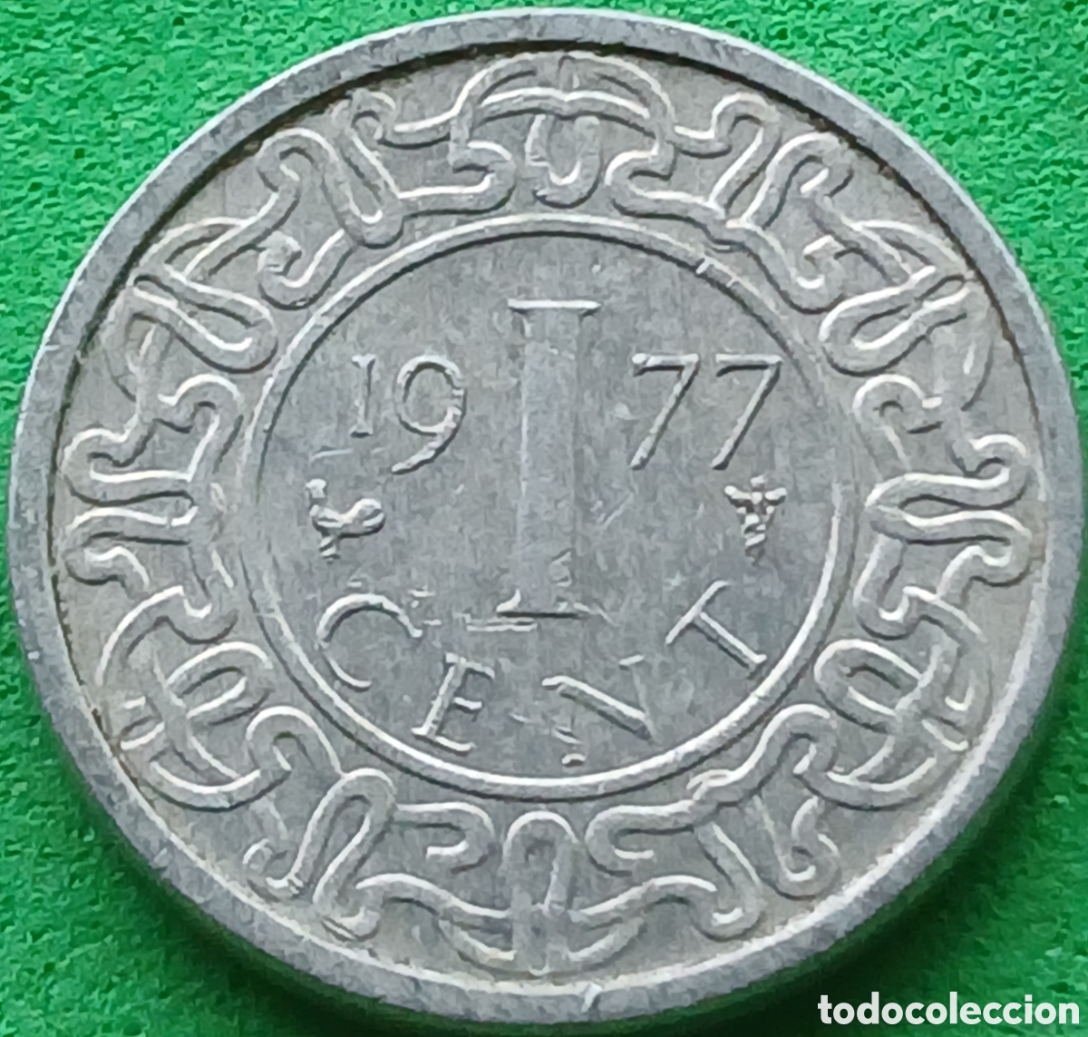 Monedas antiguas de Am&eacute;rica: Surinam 1 cent 1977 km#11a
