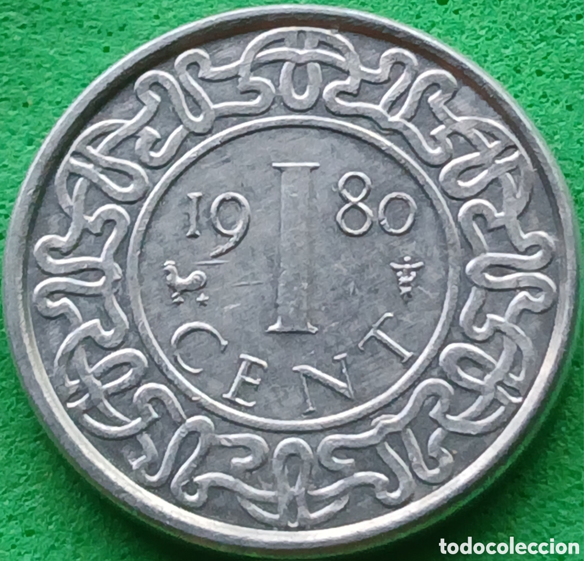Monedas antiguas de Am&eacute;rica: Surinam 1 cent 1980 km#11a