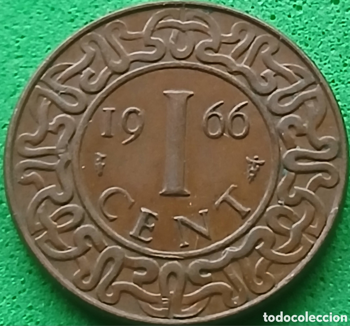 Monedas antiguas de Am&eacute;rica: Surinam 1 cent 1966 km#11