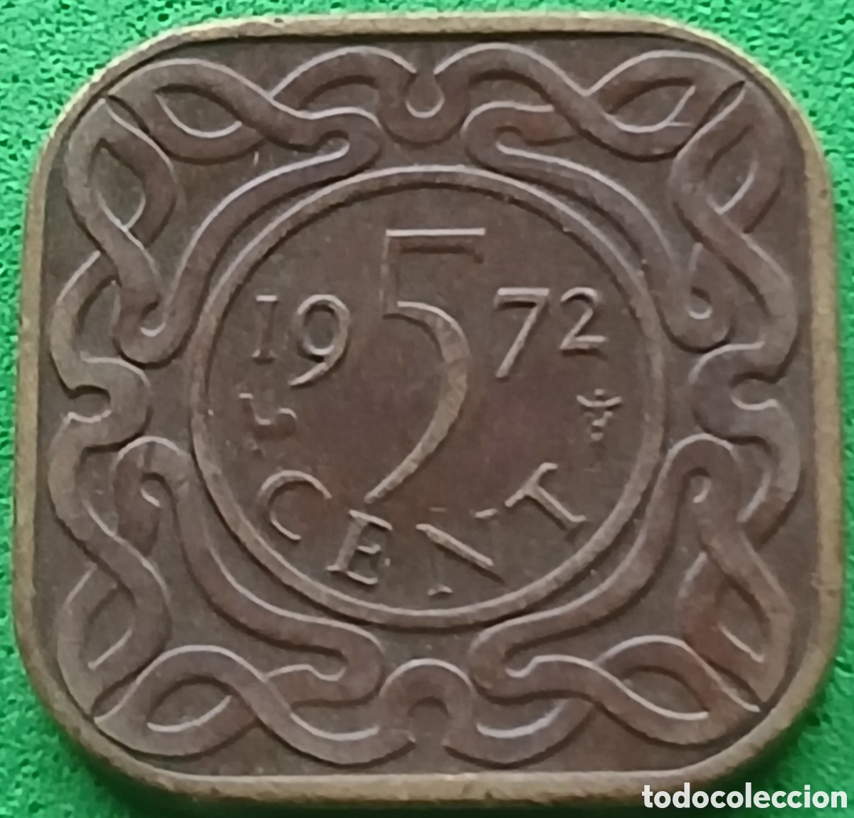 Monedas antiguas de Am&eacute;rica: Surinam 5 cent 1972 km#12
