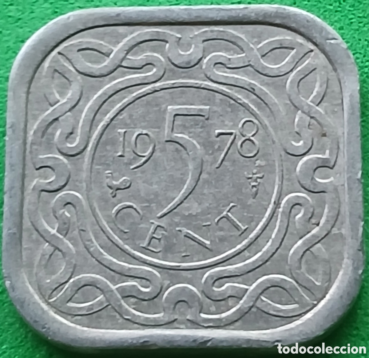 Monedas antiguas de Am&eacute;rica: Surinam 5 cent 1978 km#12a