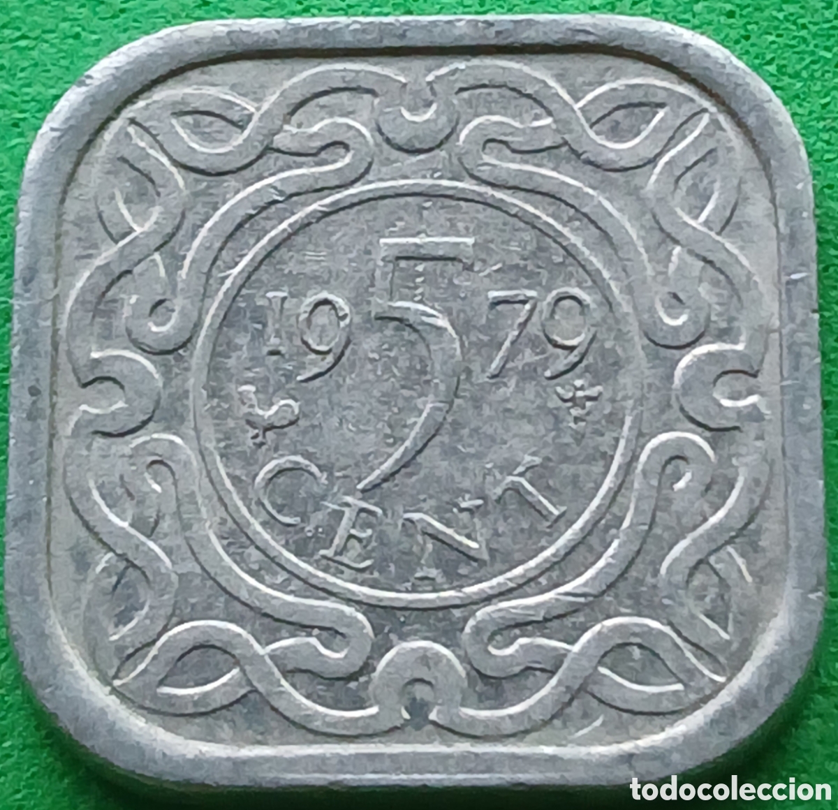 Monedas antiguas de Am&eacute;rica: Surinam 5 cent 1979 km#12a