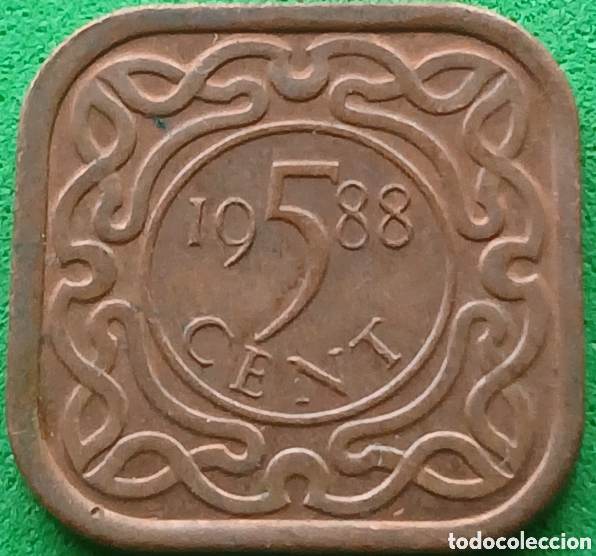 Monedas antiguas de Am&eacute;rica: Surinam 5 cent 1988 km#12b