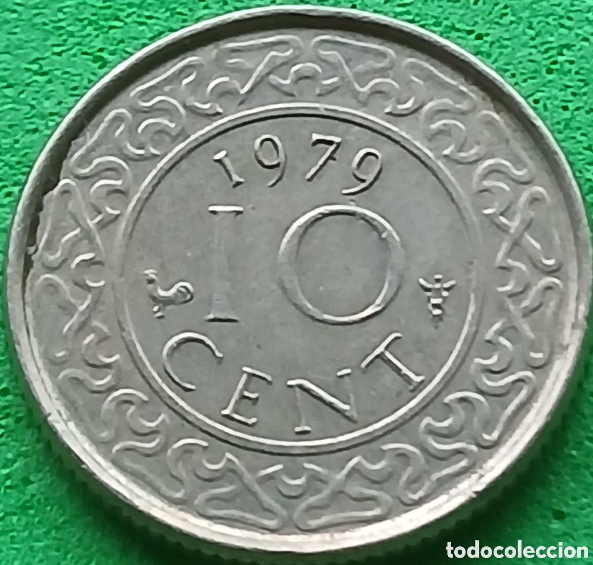 Old Coins of America: Surinam 10 cent 1979 km#13