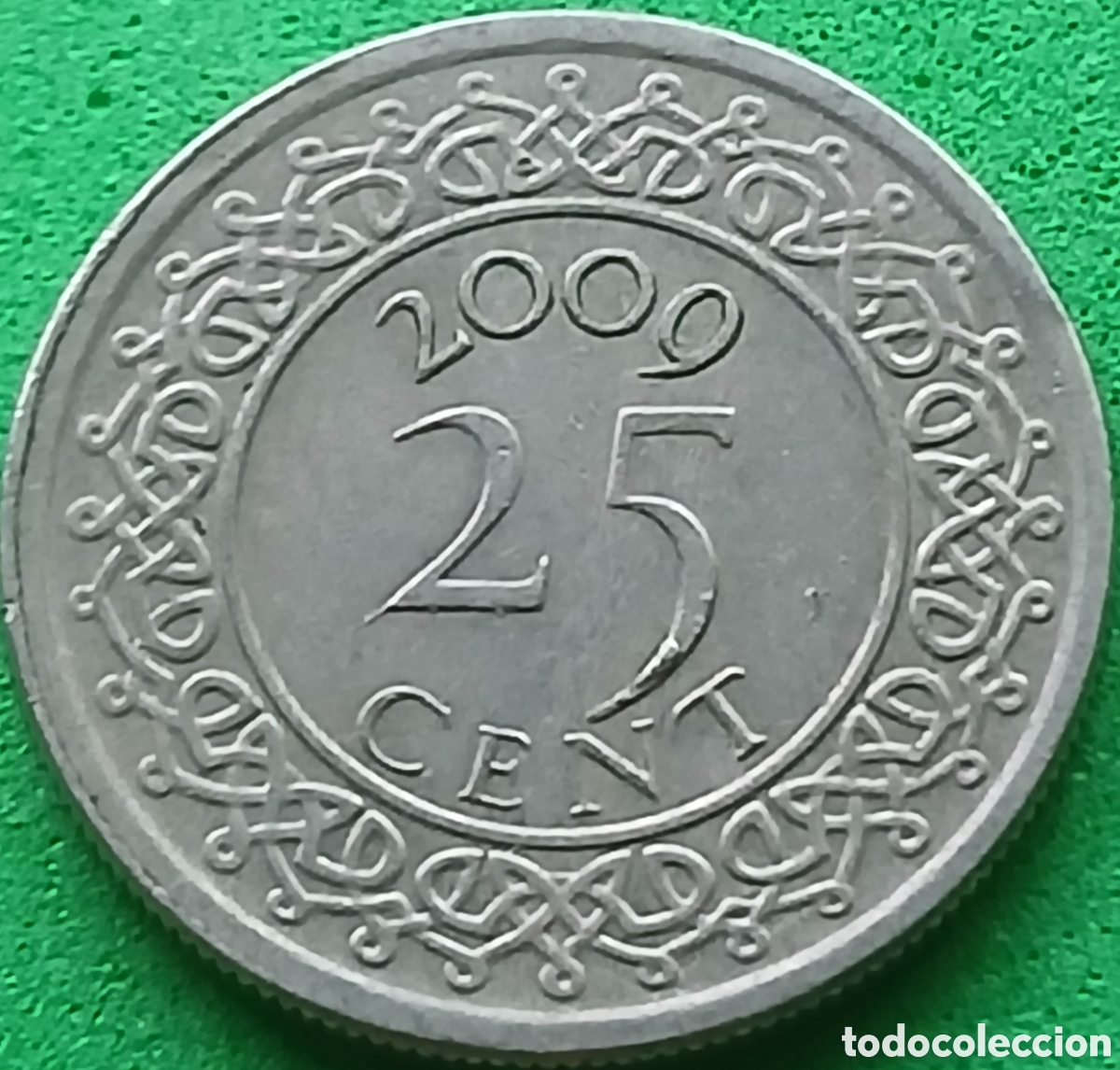 Monedas antiguas de Am&eacute;rica: Surinam 25 cent 2009 km#14a