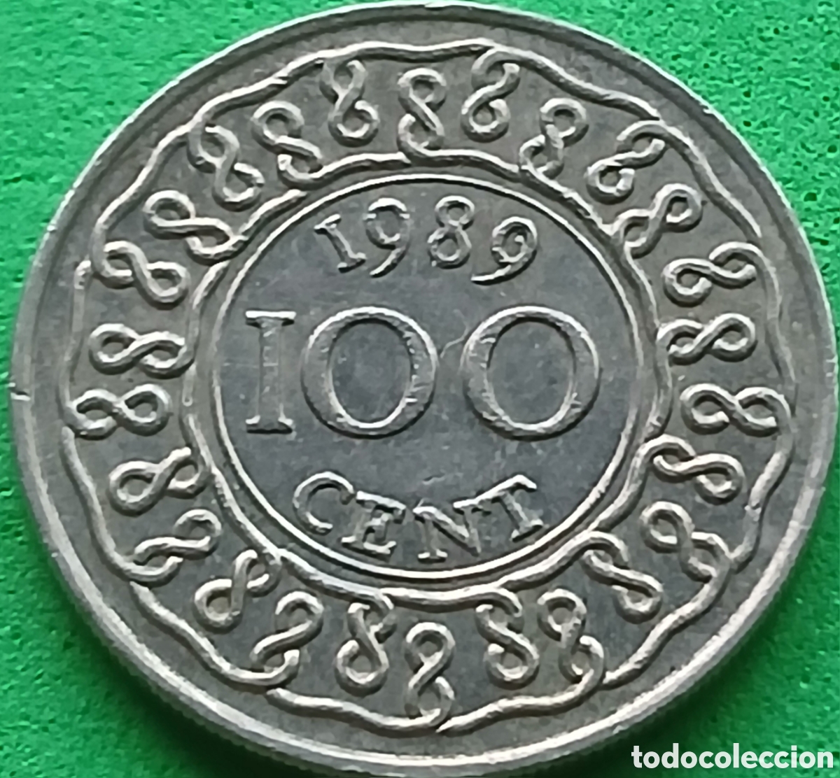 Monedas antiguas de Am&eacute;rica: Surinam 100 cent 1989 km#23