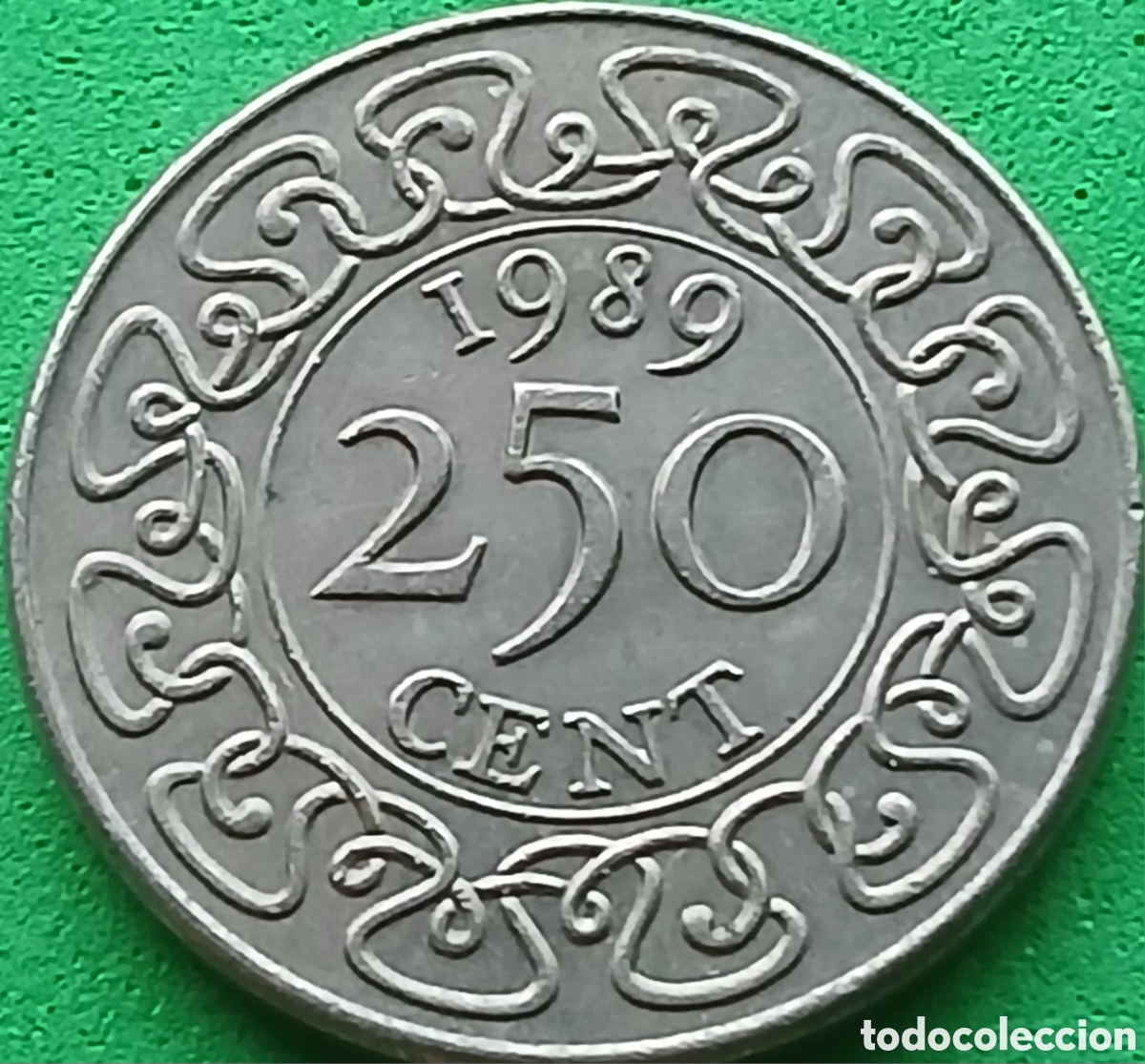 Monedas antiguas de Am&eacute;rica: Surinam 250 cent 1989 km#24