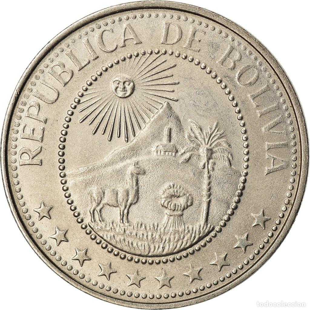 Monedas antiguas de Am&eacute;rica: [#773977] Moneda, Bolivia, 20 Centavos, 1967, MBC, N&iacute;quel recubierto de acero, KM:189