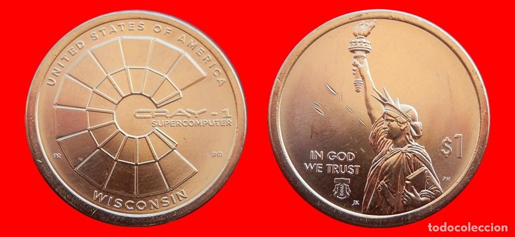 Monedas antiguas de Am&eacute;rica: 1 DOLAR 2026-P WISCONSIN SIN CIRCULAR USA-9067SC